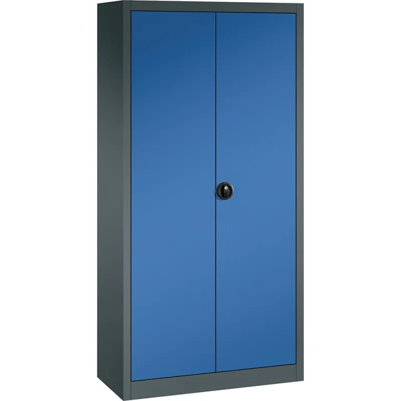 Flügeltürenschrank FORUM 4 Böden, 70kg Traglast H1950xB1200xT500mm RAL 7016/5010