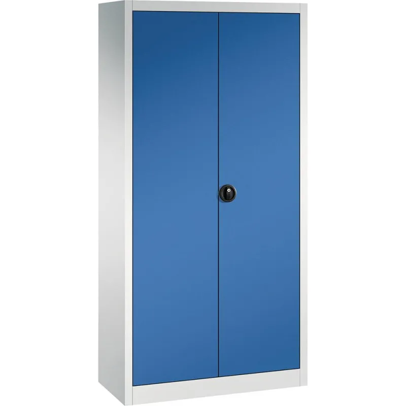 Flügeltürenschrank FORUM 4 Böden, 70kg Traglast H1950xB930xT400mm RAL 7035/5010