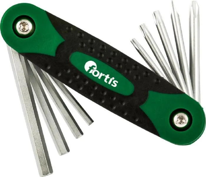 Fortis Schraubendrehersatz gemischt im Klapphalter