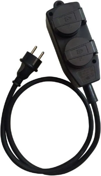 Fortis Verlängerungskabel 4-fachH07RN-F3G1,5 5 Meter mit 4fach Kupplung