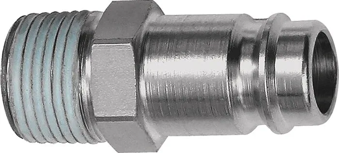 Stecknippel STA gehärtet/vern.Stecker DN 10 AG R 1/4 Zoll RIEGLER VE: 10St.