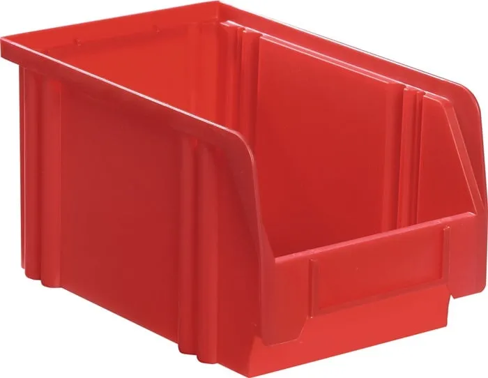 Sichtlagerkasten LK L230/200xB140xH130mm PS rot LA-KA-PE VE: 25St.