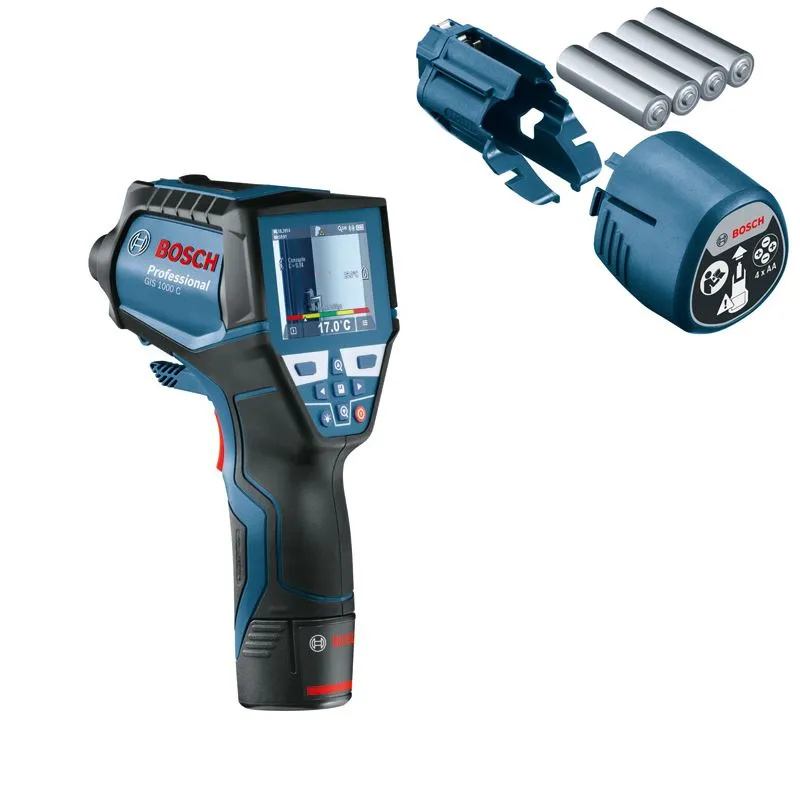 BOSCH Thermodetektor GIS 1000 C mit Akku Adapter 0601083300