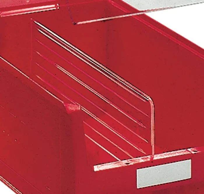 Längsteiler f.Sichtlagerkasten MK2Z PS glasklar 10St./Btl.PROMAT