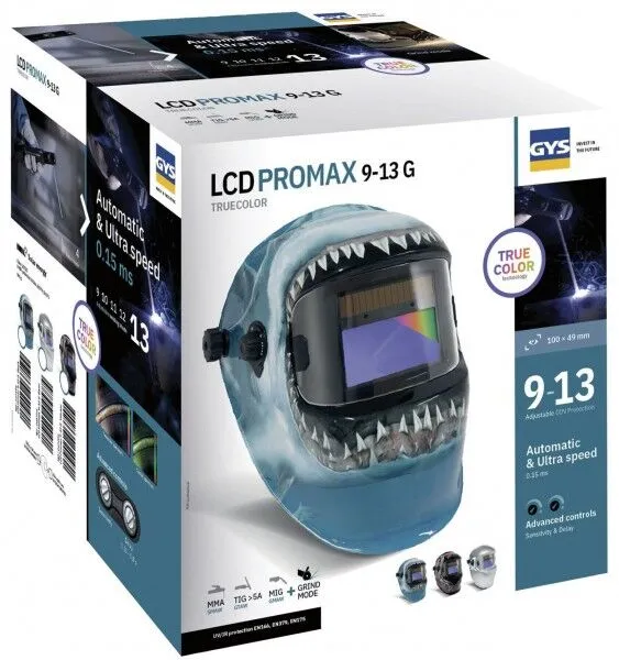 Gys Schweißhelm LCD PROMAX 9 13 G SHARK