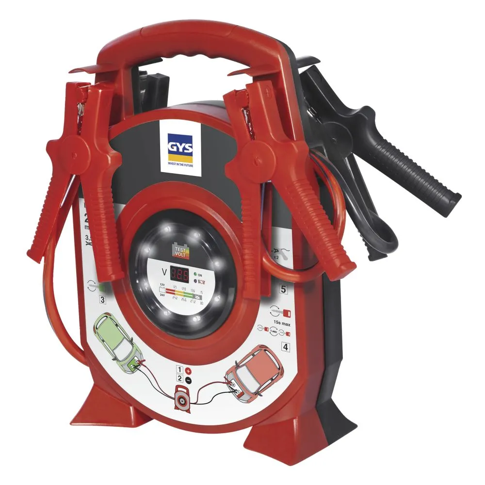 GYS Starthilfekabel 500A - 2 x 3,5m - Ø 25mm² - isolierte Klemmen - 027695