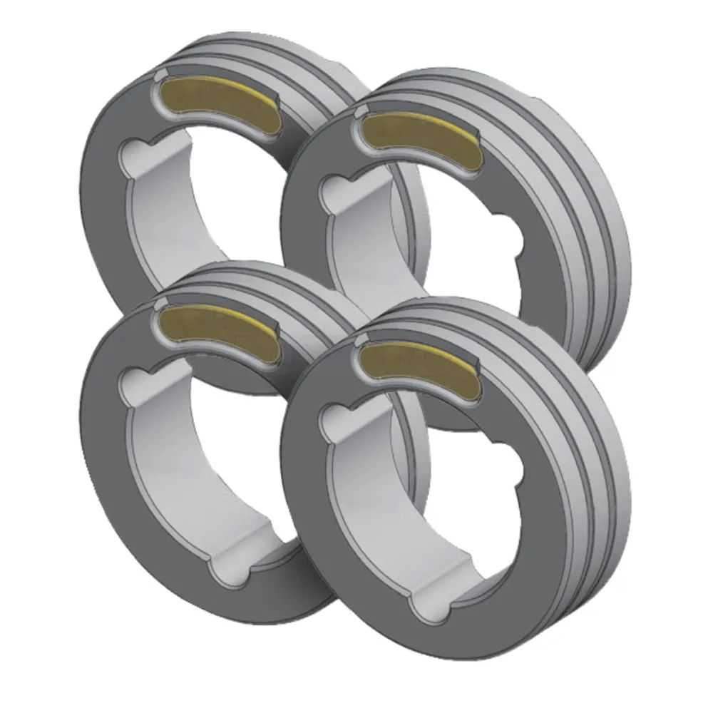 GYS 4 Drahtführungsrollen - TWIN Typ F - Ø 1,4/2,0 mm - Fülldraht - Stahl - 061941