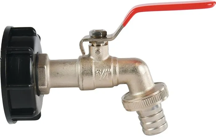 Kugelauslaufhahn Messing/PVC IG 2 Zoll Nenn-Gr.19mm Nenn-Gr.3/4 Zoll PROFEC