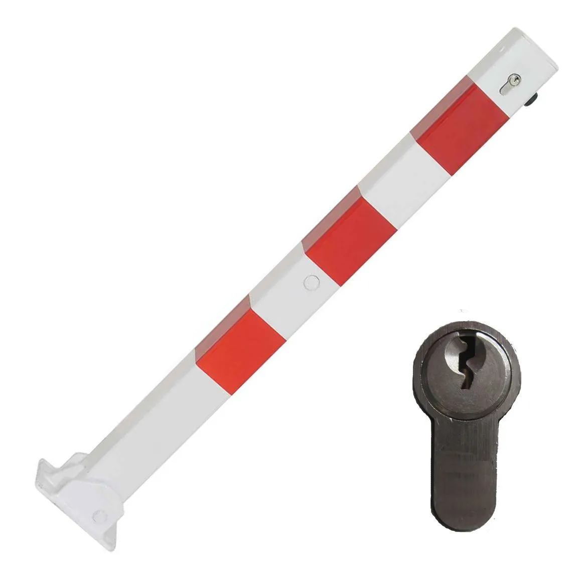 Gleichschließend, 70 x 70 mm, umlegbar, Profilzylinderschloß, Feuerwehrpfosten, klappbar, Zylinders