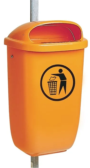 Rohrpfosten Stahl feuerverzinkt L1500xD49mm f.Abfallbehälter/Spiegel SULO