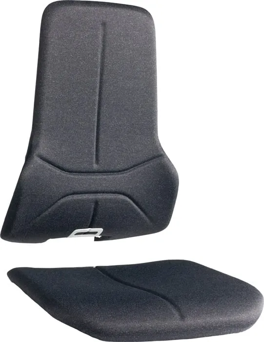 Wechselpolster Stoff schwarz f.Sitz u.Rückenlehne BIMOS