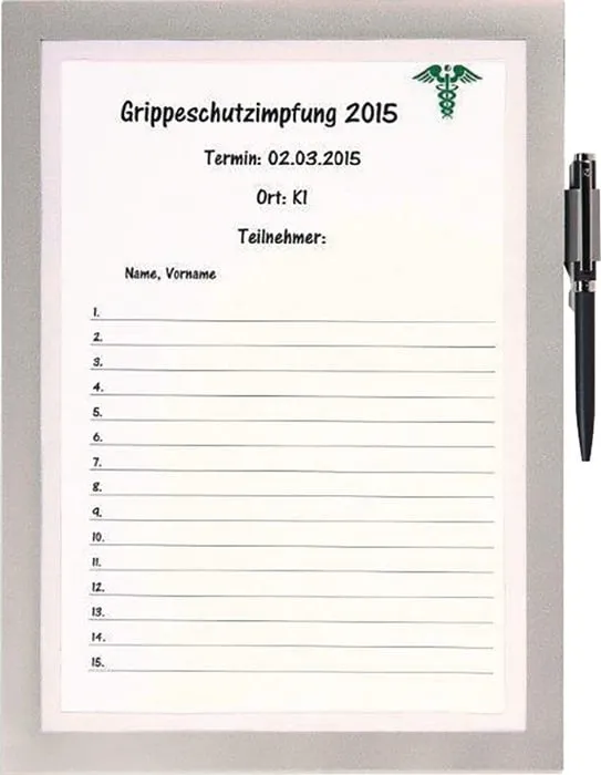 Magnetrahmen DIN A4 silber selbstklebend,Front offen 1St./Btl.DURABLE