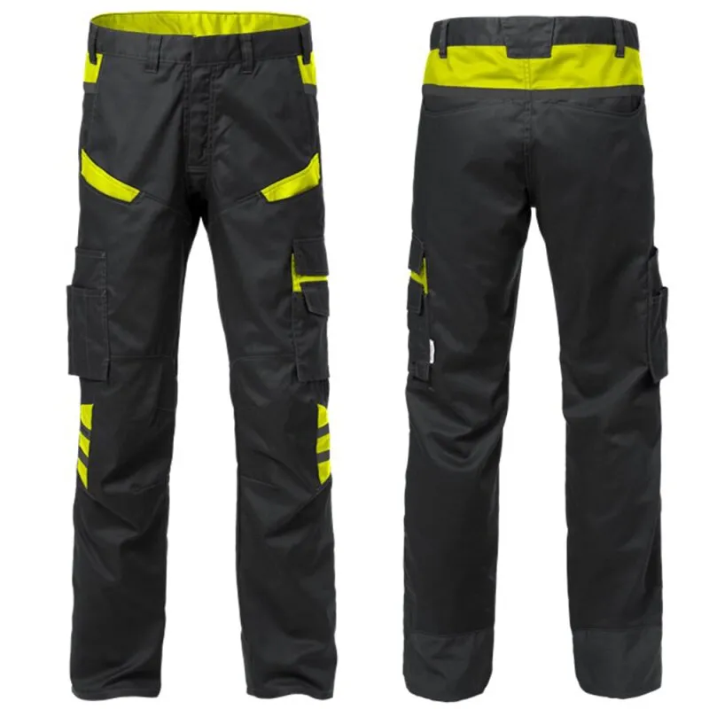 Hose 2552 STFP Schwarz/Warnschutz-Gelb, FRISTADS® 129484 Gr.50