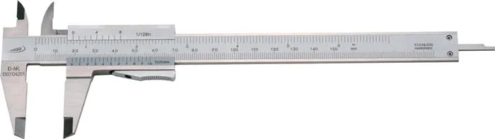 Taschenmessschieber DIN 862 150mm m.Momentf.eck.H.PREISSER