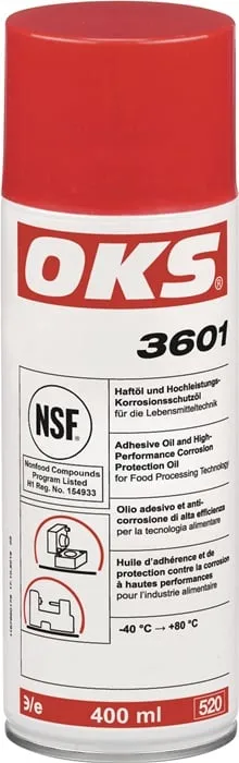 Haftöl-/Hochleistungskorrosionsschutzöl OKS3601 gelbbraun NSF H1 400ml Spraydose VE: 12St.