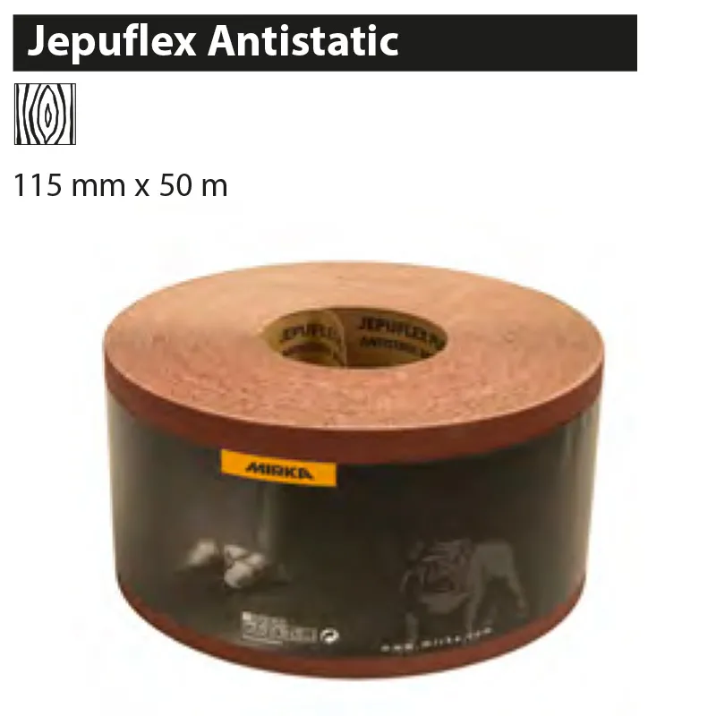 MIRKA JEPUFLEX ANTISTATIC 1x 1 Rolle 115mm x 50m P150 4451100115 115 mm x 50 m