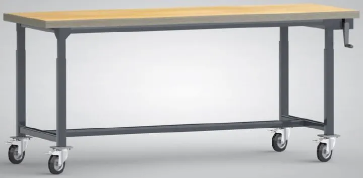 KLW Hydraulik-Profi-Werkbank fahrbar L 2000 x T 800 x H 750 - 1050 mm