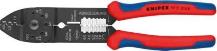 Knipex Crimpzange 9721B 215 mm 0,5 bis 2,5 mm2