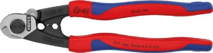 Knipex Drahtseilschere poliert 190 mm 2K