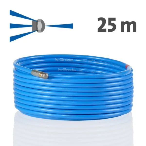 Kränzle Rohrreinigungsschlauch 25 m Stecksystem D12 mit Frontbohrung