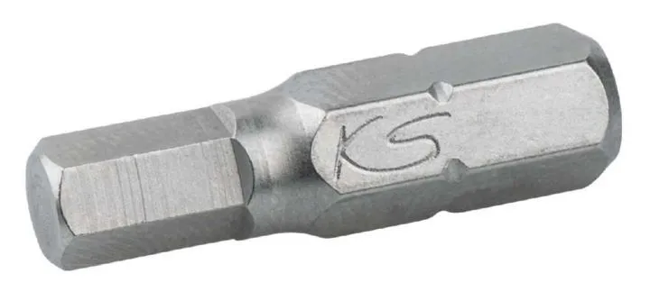 KS Tools 1/4 Zoll Bit Innensechskant Länge 25mm Profilgröße 10mm