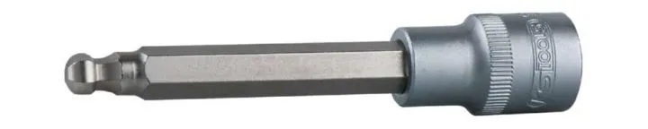 KS Tools 1/2 Zoll Bit-Stecknuss Innensechskant mit Kugelkopf lang Profilgrösse 14 mm