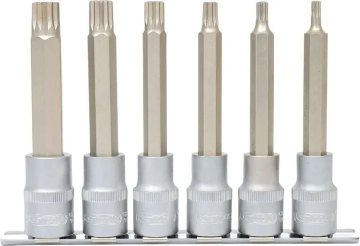 KS Tools 1/2 Zoll Bit-Stecknuss-Satz XZN lang 6 Teile M5-M14