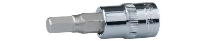 KS Tools 3/8 Zoll CHROMEplus Bit-Stecknuss Innensechskant 6 mm