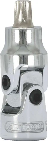 KS Tools 1/4 Zoll CHROMEplus Gelenk-Bit-Stecknuss Torx T25