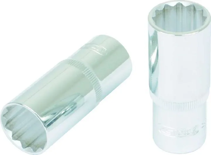 KS Tools 1/2 Zoll CHROMEplus 12-kant-Stecknuss lang 7/16 Zoll