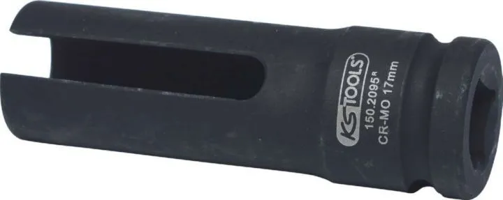 KS Tools 1/2 Zoll Lambda Sonden Stecknuss 17,0 mm lang Gesamtlänge 78 mm