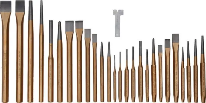 Brilliant Tools Meißel und Durchtreiber Satz mit 28 Teilen