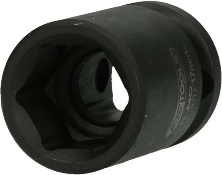 KS Tools 1/2 Zoll Sechskant-Kraft-Stecknuss kurz Schlüsselweite 17 mm Gesamtlänge 38 mm