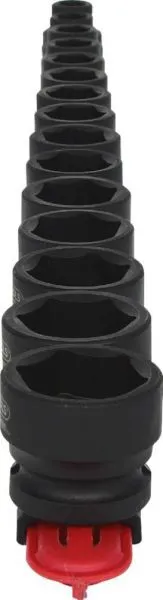 KS Tools 1/2 Zoll Sechskant-Kraft-Stecknuss-Satz extra kurz 15 Teile