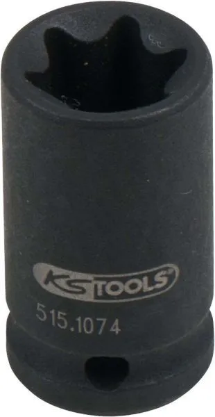 KS Tools 1/4 Zoll Torx-E-Kraft-Stecknuss kurz E12