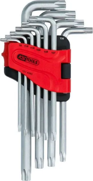 KS Tools Winkelstiftschlüsselsatz Torx lang 10 Teile