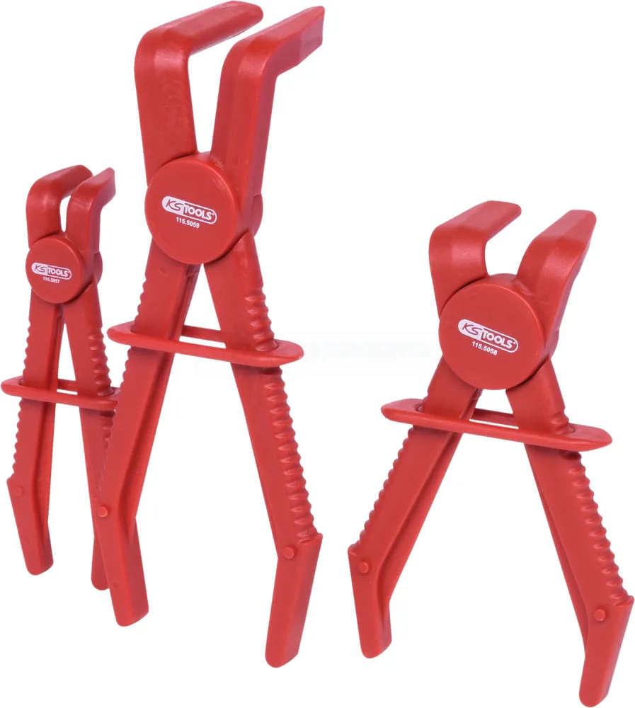 KS Tools Schlauch-Abklemm-Zangen-Satz 90°, 3-tlg. - 115.5055