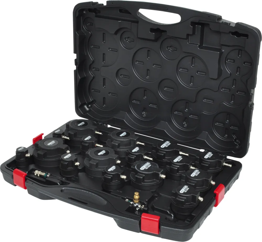 KS Tools Turbolader-Ladeluft-System-Prüfkoffer-Satz, 17-tlg. - 150.2520