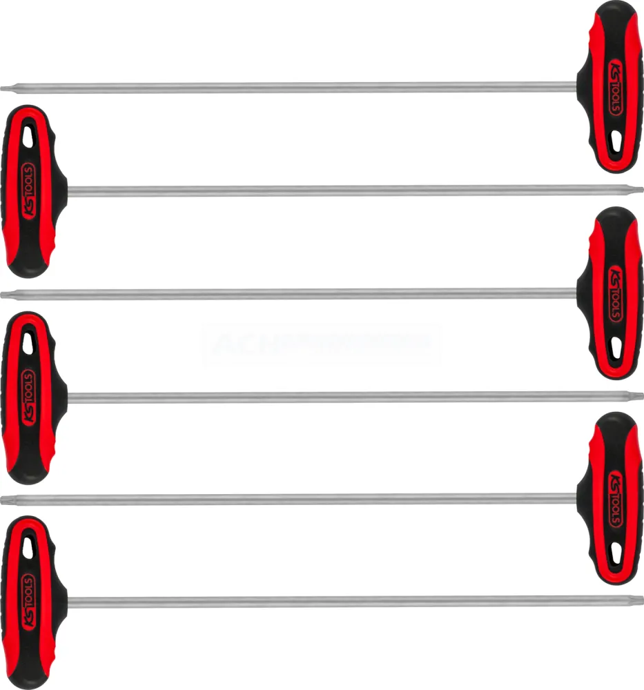 KS Tools T-Griff-Torx-Winkelstiftschlüssel-Satz, 6-tlg. - 158.8050