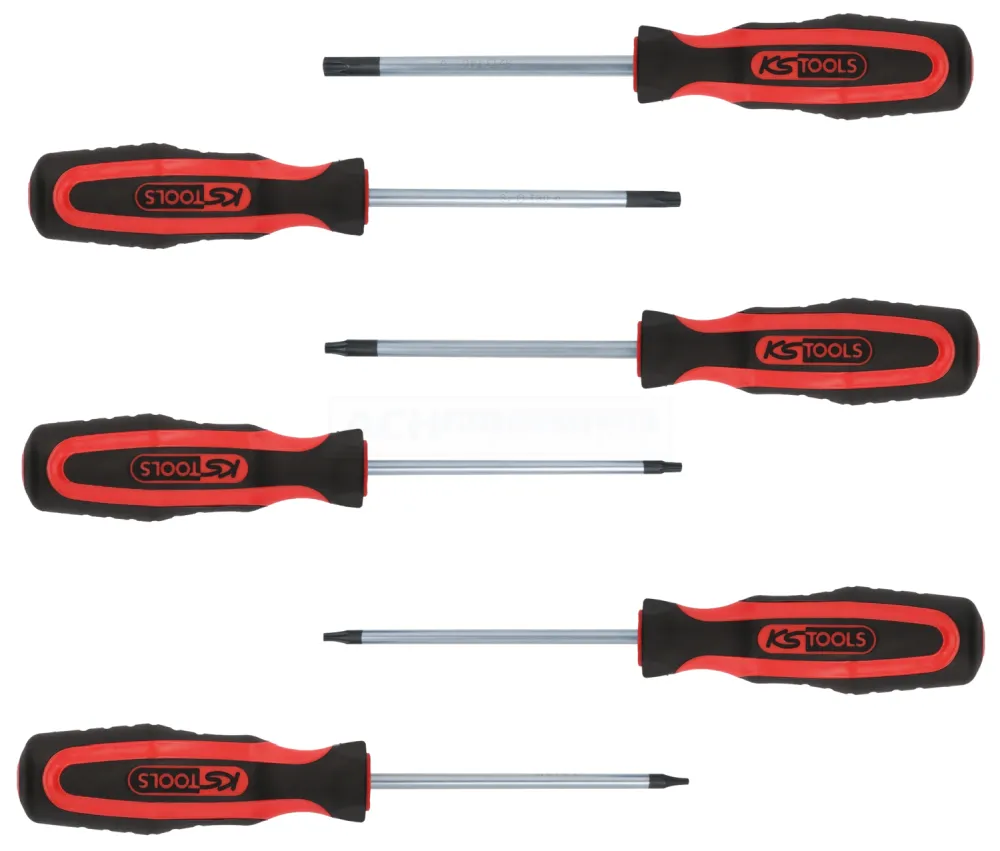 KS Tools ERGOTORQUEplus Schraubendreher-Satz, 6-tlg., Torx - 159.0030