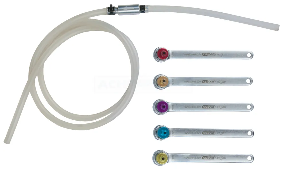 KS Tools Bremsen-Entlüftungsschlüssel-Satz, 6-tlg. - 160.0725