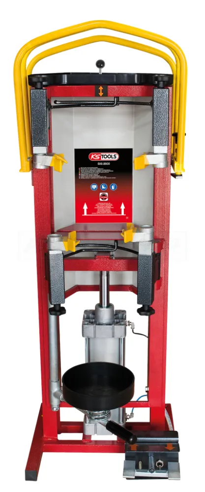 KS Tools Druckluft-Stand-Federspanner inkl. Adapterplatte - 500.8805