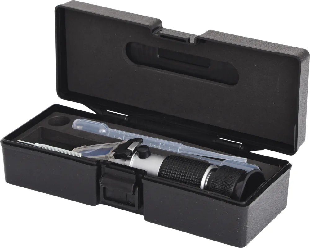 KS Tools Refraktometer - optisches Prüfgerät für Batterieflüssigkeit, Frostschutzmittel und AdBlue®-Zusätze - 550.1285