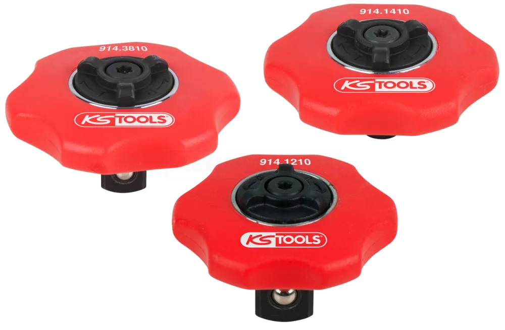 KS Tools Mini-Hand-Umschaltknarren-Satz, 3-tlg.,1/4"+3/8"+1/2" - 914.1215