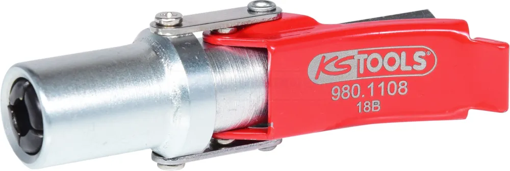 KS Tools Quick-Lock Schnellkupplung für Fettpressen, 1/8", auf Hänger - 980.1108