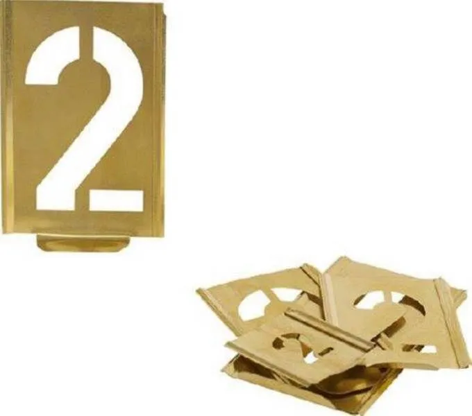 Kukko Signierschablone 0 bis 9 Schrifthöhe 50 mm