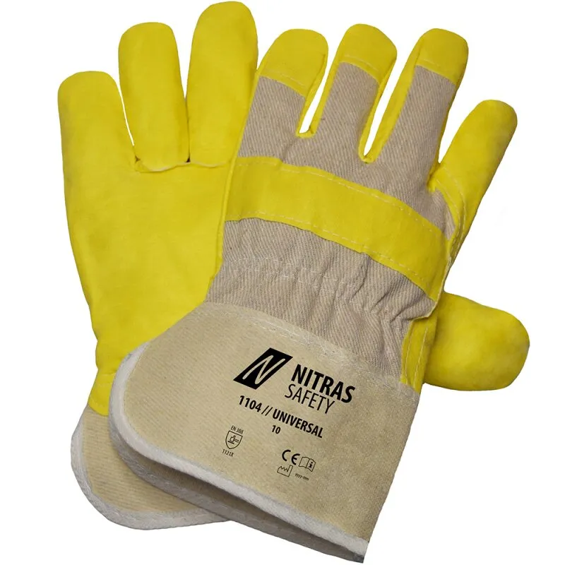 Kunstlederhandschuhe Universal 1104 Gr. 10 Nitras