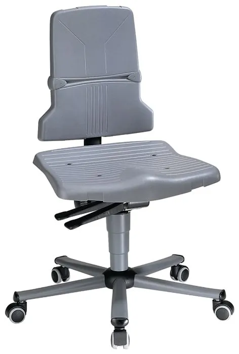 Arbeitsdrehstuhl Sintec C RollenPP grau 430-580mm BIMOS