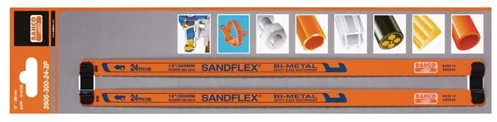 Metallsägeblatt Sandflex® L.300mm ZpZ 24 1-s.Bimetall 2 St./Karte BAHCO