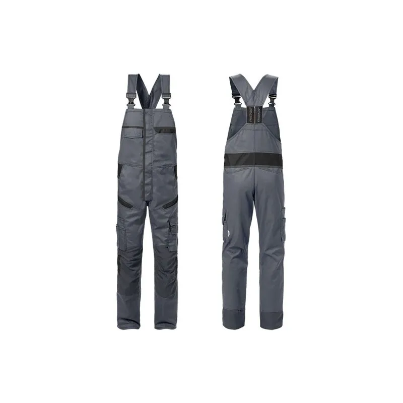 Latzhose 1555 STFP Kansas® 129486 Grau/Schwarz Gr.58